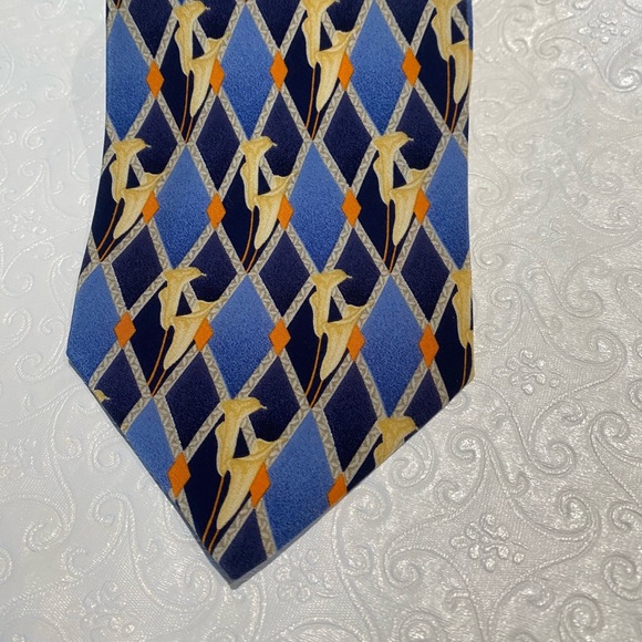 KOLTE ITALIAN MEN’S DESIGNER 100% SILK NECK TIE . - Picture 2 of 8